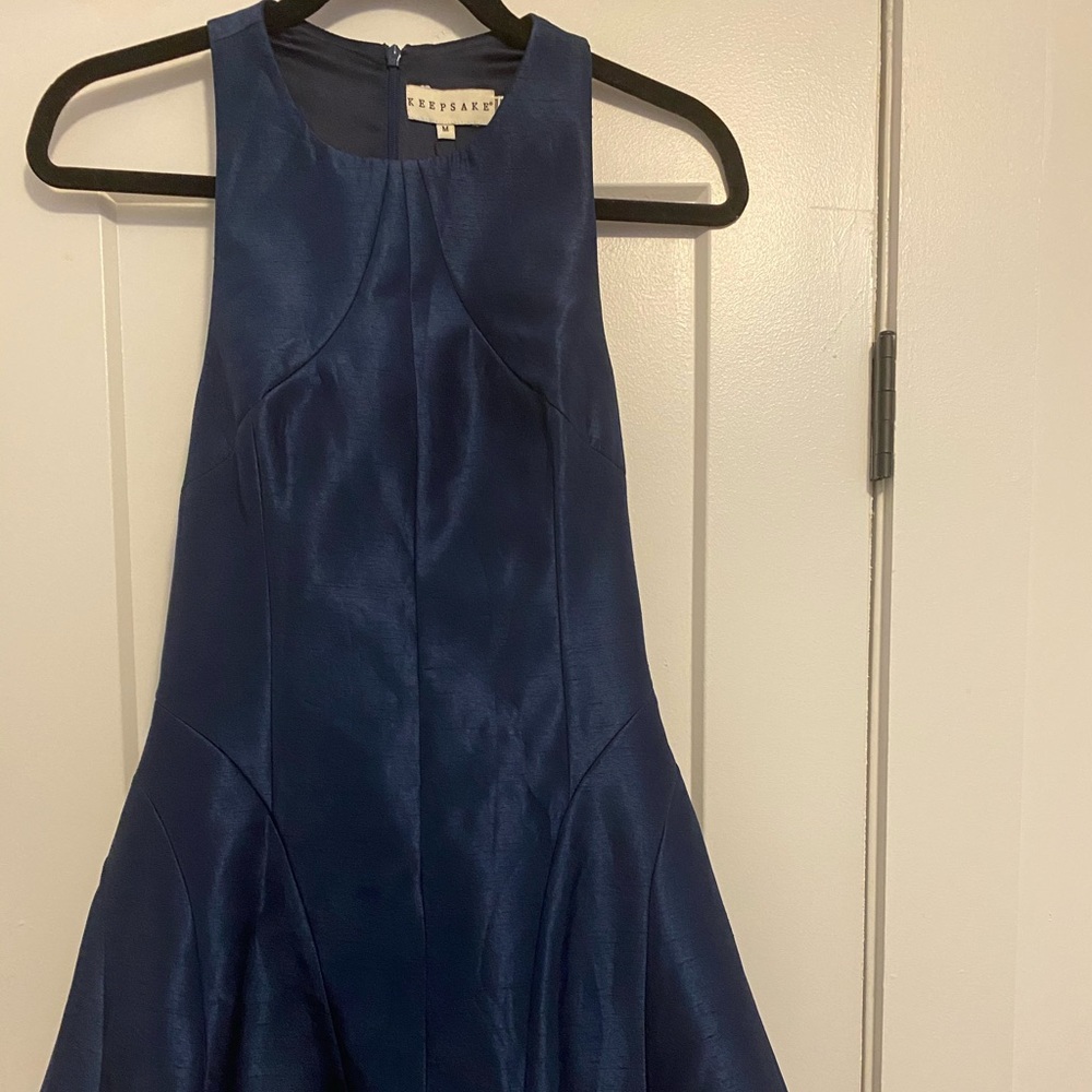 Keepsake Fallen Navy Blue Dress